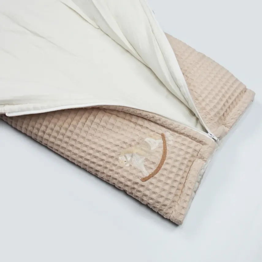 Bistyle Erkek Bebek Battaniye Pike Fermuarlı Natural Life Boy Bej - 8