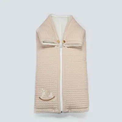 Bistyle Erkek Bebek Battaniye Pike Fermuarlı Natural Life Boy Bej - 1