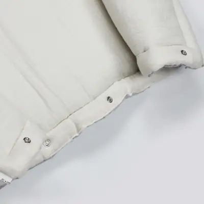 Bistyle Erkek Bebek Battaniye Pike Fermuarlı Natural Life Boy Gri - 4