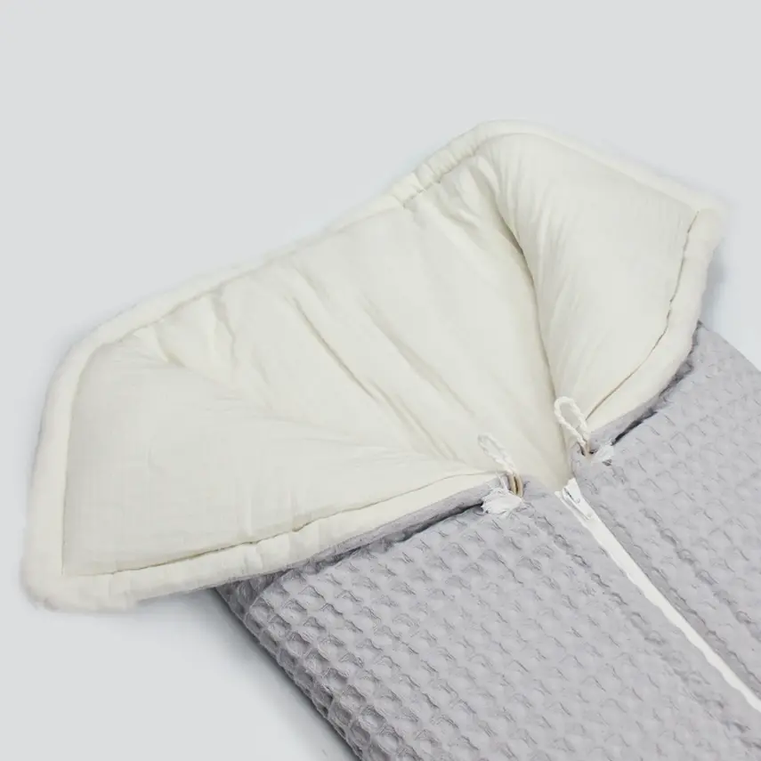 Bistyle Erkek Bebek Battaniye Pike Fermuarlı Natural Life Boy Gri - 8