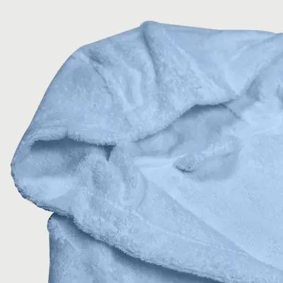 Bistyle Erkek Bebek Bornoz Luluco Bear Mavi (1)