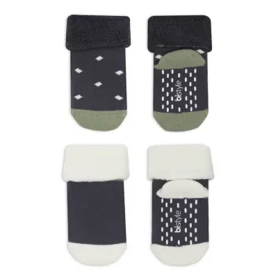 Bistyle Erkek Çorap Soket Havlu 2li Kaymaz Point Boy Antrasit - 2