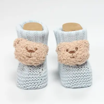 Bistyle Erkek Patik Triko Seperatörlü Aksesuarlı Mavi