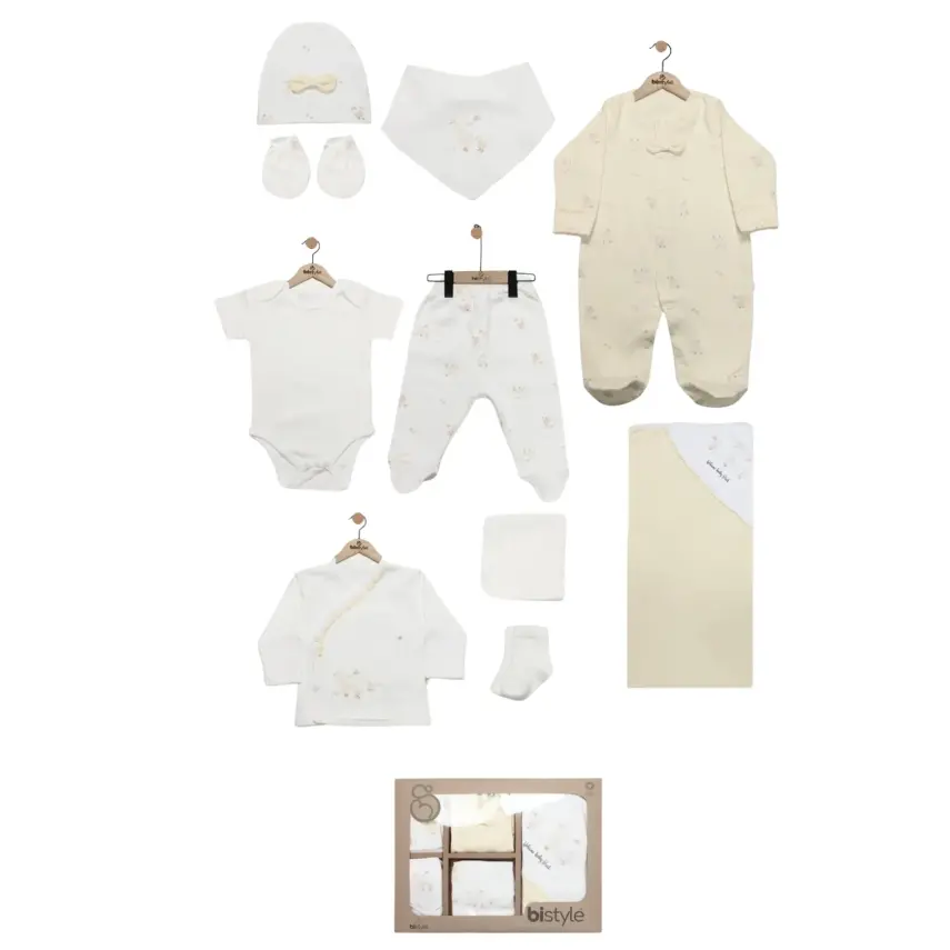 Bistyle Hastane Çıkışı 10lu Welcome Baby Duck Sarı - Ekru - 1