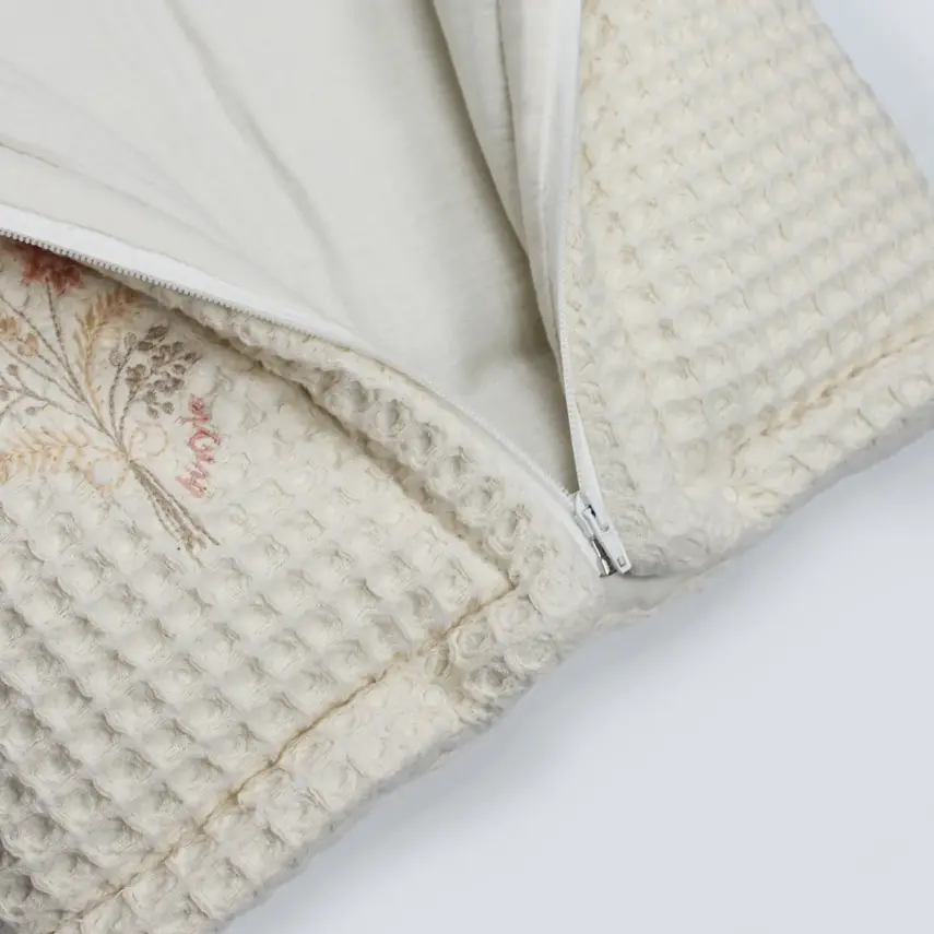 Bistyle Kız Bebek Battaniye Pike Fermuarlı Natural Life Girl Ekru - 7