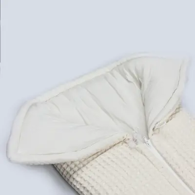 Bistyle Kız Bebek Battaniye Pike Fermuarlı Natural Life Girl Ekru - 8