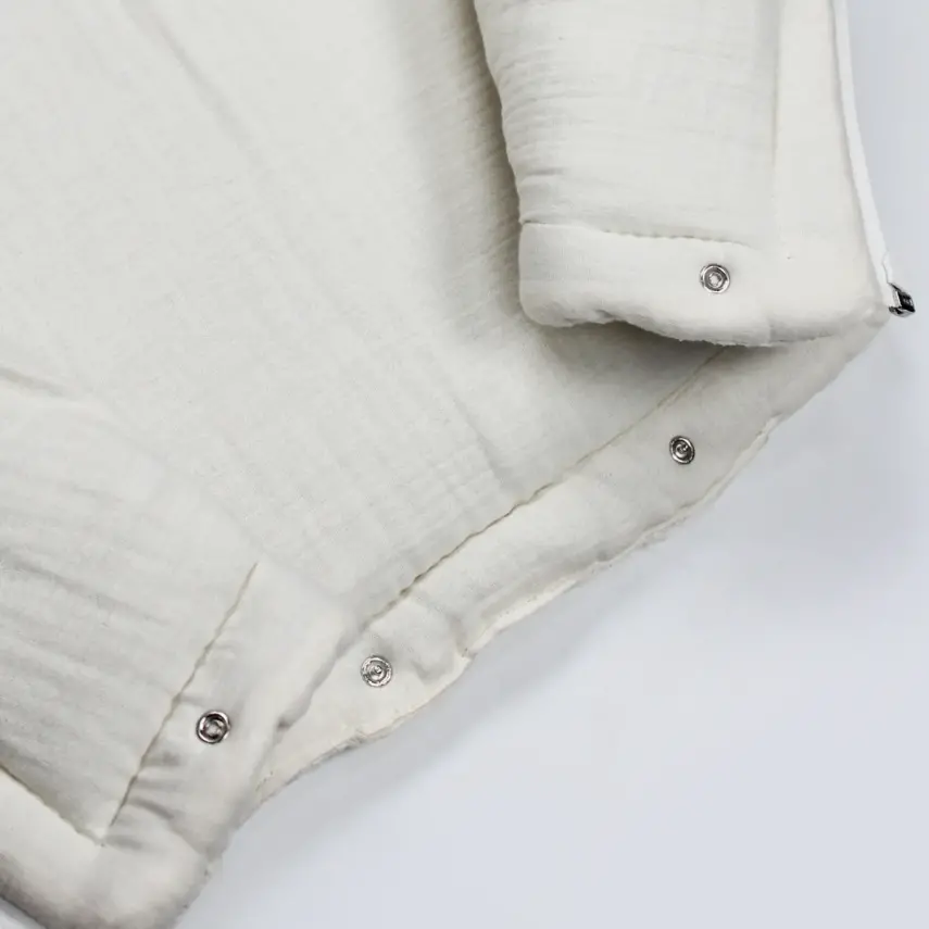 Bistyle Kız Bebek Battaniye Pike Fermuarlı Natural Life Girl Ekru - 3