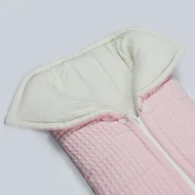 Bistyle Kız Bebek Battaniye Pike Fermuarlı Natural Life Girl Pembe - 7