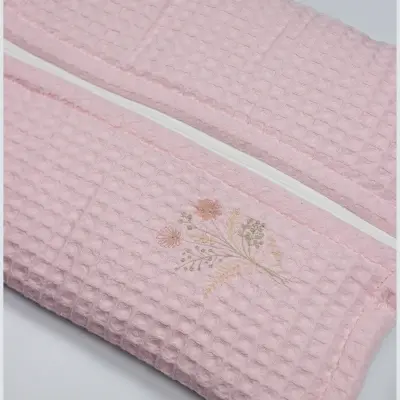 Bistyle Kız Bebek Battaniye Pike Fermuarlı Natural Life Girl Pembe - 9