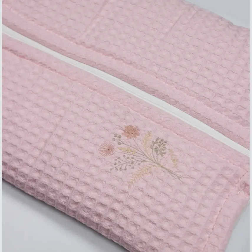 Bistyle Kız Bebek Battaniye Pike Fermuarlı Natural Life Girl Pembe - 9