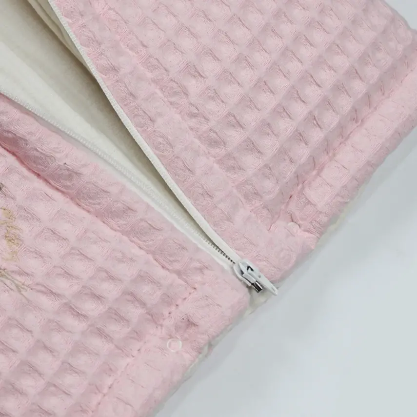 Bistyle Kız Bebek Battaniye Pike Fermuarlı Natural Life Girl Pembe - 6