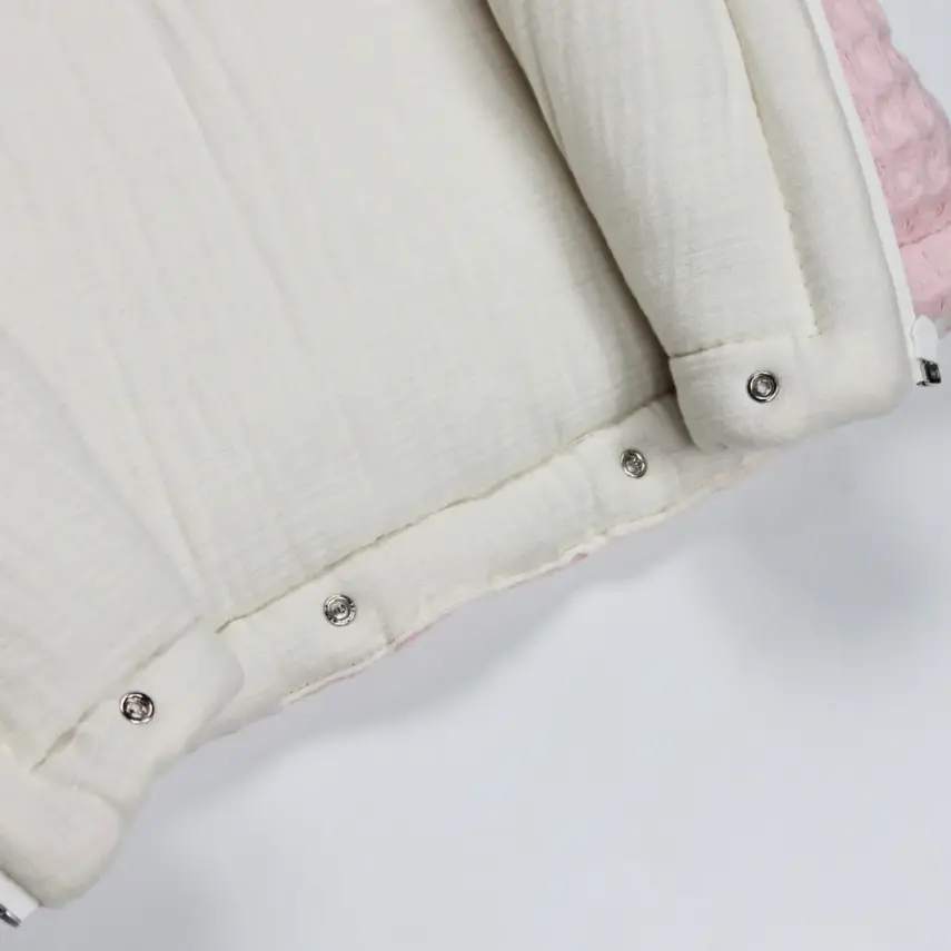 Bistyle Kız Bebek Battaniye Pike Fermuarlı Natural Life Girl Pembe - 3