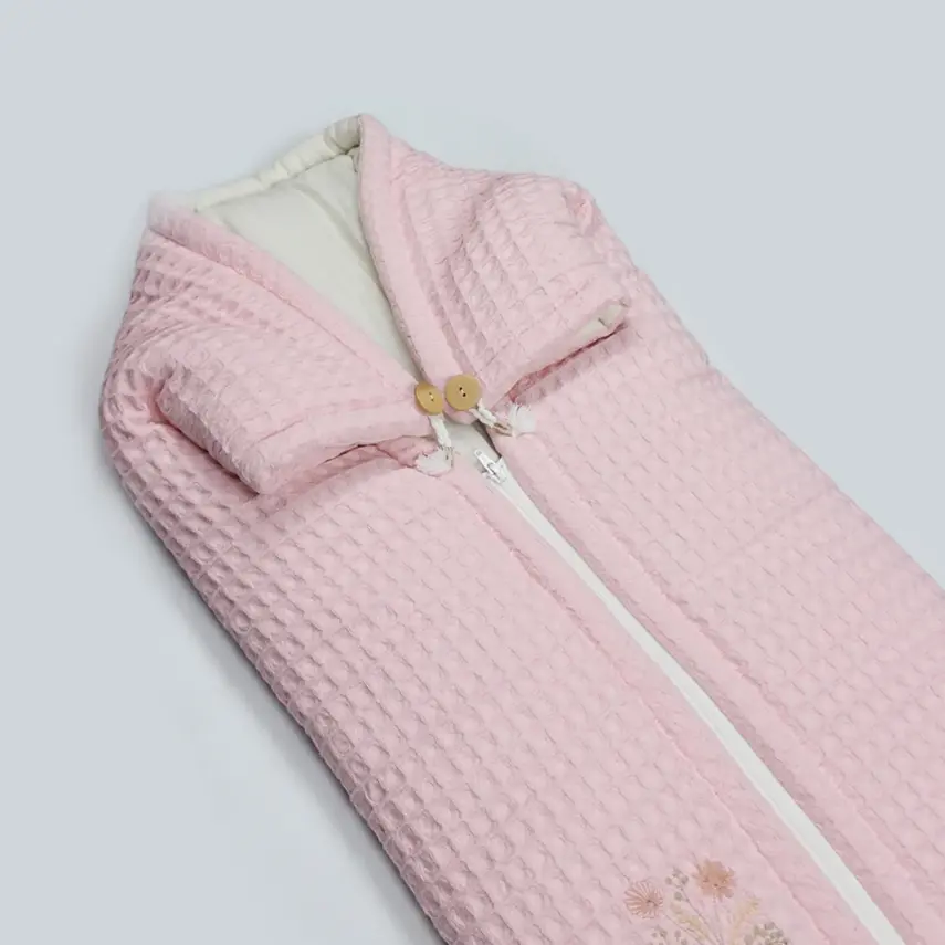 Bistyle Kız Bebek Battaniye Pike Fermuarlı Natural Life Girl Pembe - 10