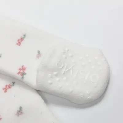 Bistyle Kız Çorap Külotlu Havlu Kaymaz Blossom Ekru - 3