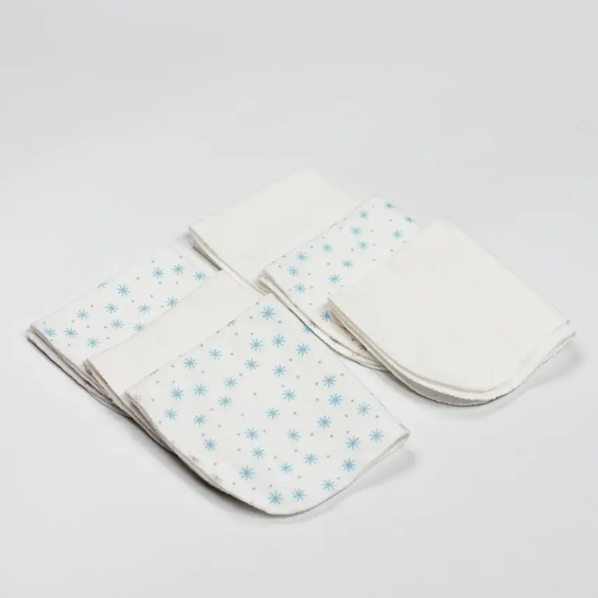 Bistyle Organik Ağız Mendili 6lı Stars Kutulu 20x20cm Mavi - 2