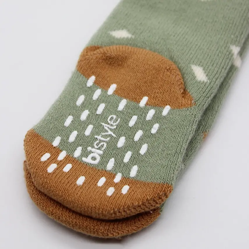 Bistyle Organik Çorap Külotlu Kaymaz Havlu  Puanlı Nil - 2