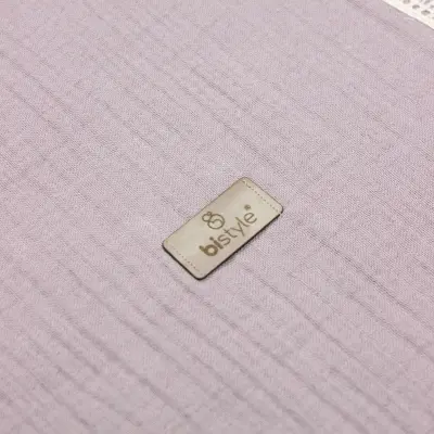 Bistyle Organik Müslin Battaniye Fistolu 80x90cm Antrasit - 4