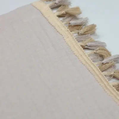 Bistyle Organik Müslin Battaniye Fistolu 80x90cm Taş - 2