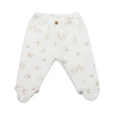 Bistyle Pantolon Patikli Curly Lamb Bej - Mavi - Ekru