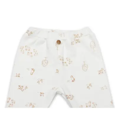 Bistyle Pantolon Patikli Curly Lamb Bej - Mavi - Ekru - 3