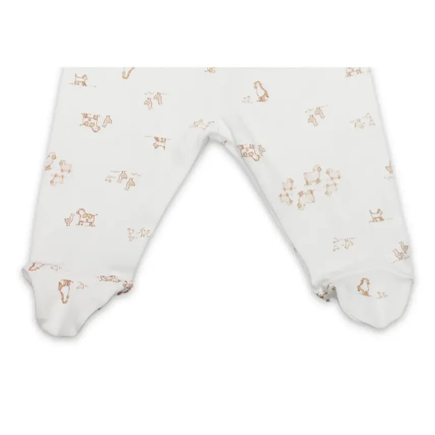 Bistyle Pantolon Patikli Curly Lamb Bej - Mavi - Ekru - 2