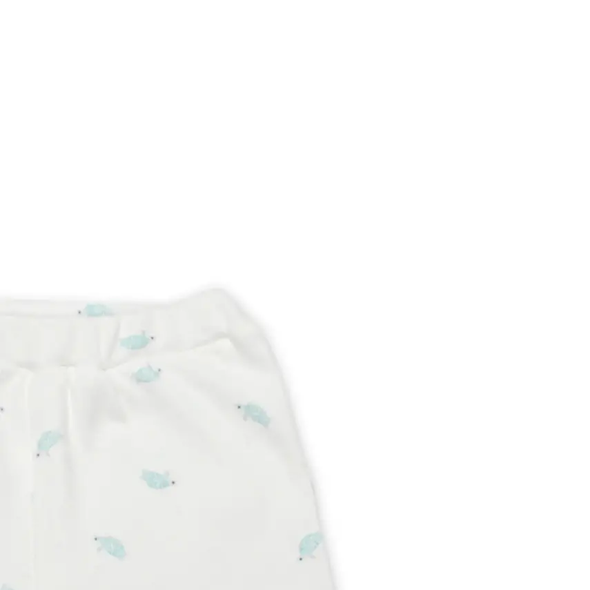 Bistyle Pantolon Patikli Hello World Mint - Ekru - 3