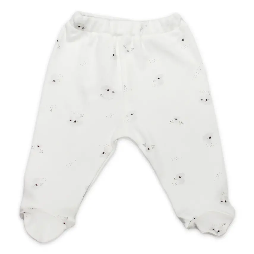 Bistyle Pantolon Patikli Little Koala Gri - Sarı - Ekru - 1