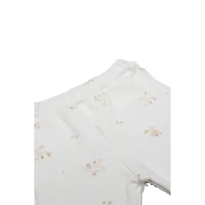 Bistyle Pantolon Patikli Welcome Baby Duck Sarı - Ekru (1)