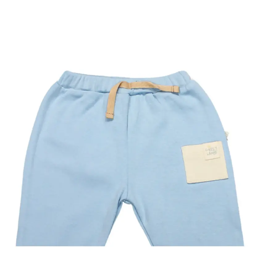 Bistyle Pantolon Patiksiz Curly Lamb Bej - Mavi - Ekru - 4