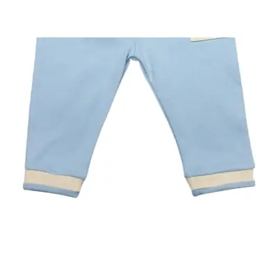 Bistyle Pantolon Patiksiz Curly Lamb Bej - Mavi - Ekru - 5