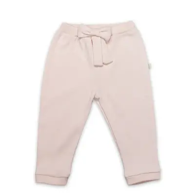 Bistyle Pantolon Patiksiz Grow in Love Pembe - Ekru