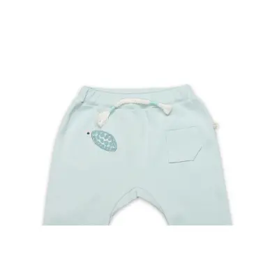 Bistyle Pantolon Patiksiz Hello World Mint - Ekru - 4