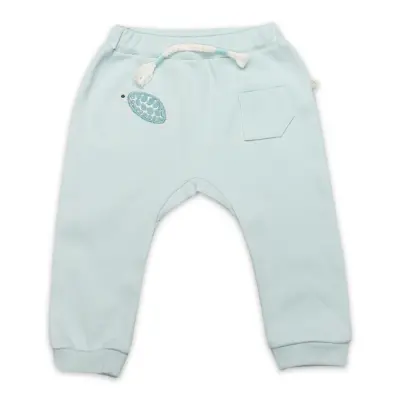 Bistyle Pantolon Patiksiz Hello World Mint - Ekru