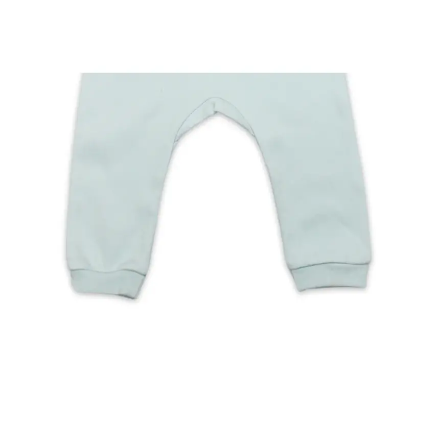 Bistyle Pantolon Patiksiz Hello World Mint - Ekru - 3