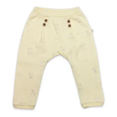 Bistyle Pantolon Patiksiz Welcome Baby Duck Sarı - Ekru