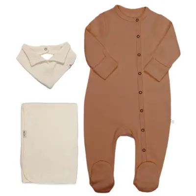 Bistyle Tulum Battaniyeli Gentleman Ekru - Kahverengi - 1