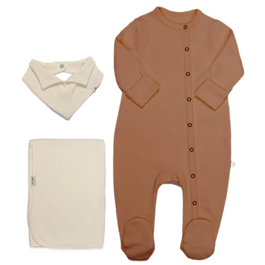 Bistyle Tulum Battaniyeli Gentleman Ekru - Kahverengi - 1