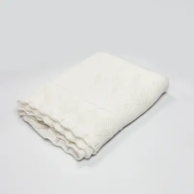 Bistyle Unisex Battaniye Triko Knitwear Colors Ekru 