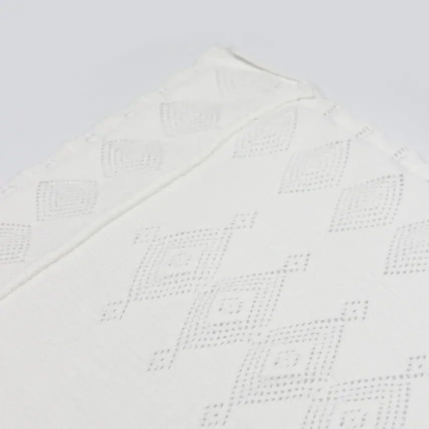 Bistyle Unisex Battaniye Triko Knitwear Colors Ekru - 6