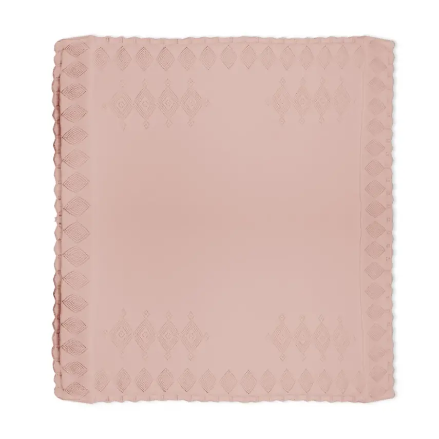 Bistyle Unisex Battaniye Triko Knitwear Colors Pembe - 3