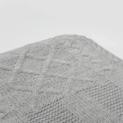 Bistyle Unisex Battaniye Welsoft Triko Winter Time 80x95cm Koyu Gri - 2