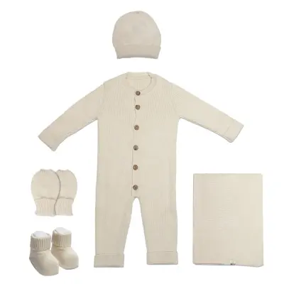 Bistyle Unisex Hastane Çıkışı 5li Triko Knidted Style Taş