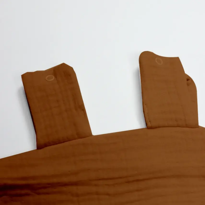 Bistyle Unisex Müslin Puset Yüz Örtüsü Fırfırlı Kiremit - 3