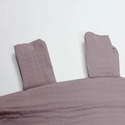 Bistyle Unisex Müslin Puset Yüz Örtüsü Püsküllü Antrasit (1)