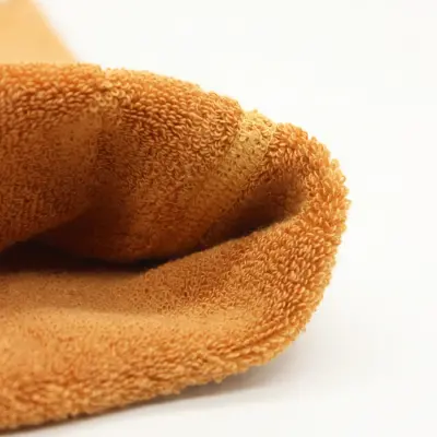 Bistyle Unisex Organik Çorap Külotlu Kaymaz Havlu Hardal - 5