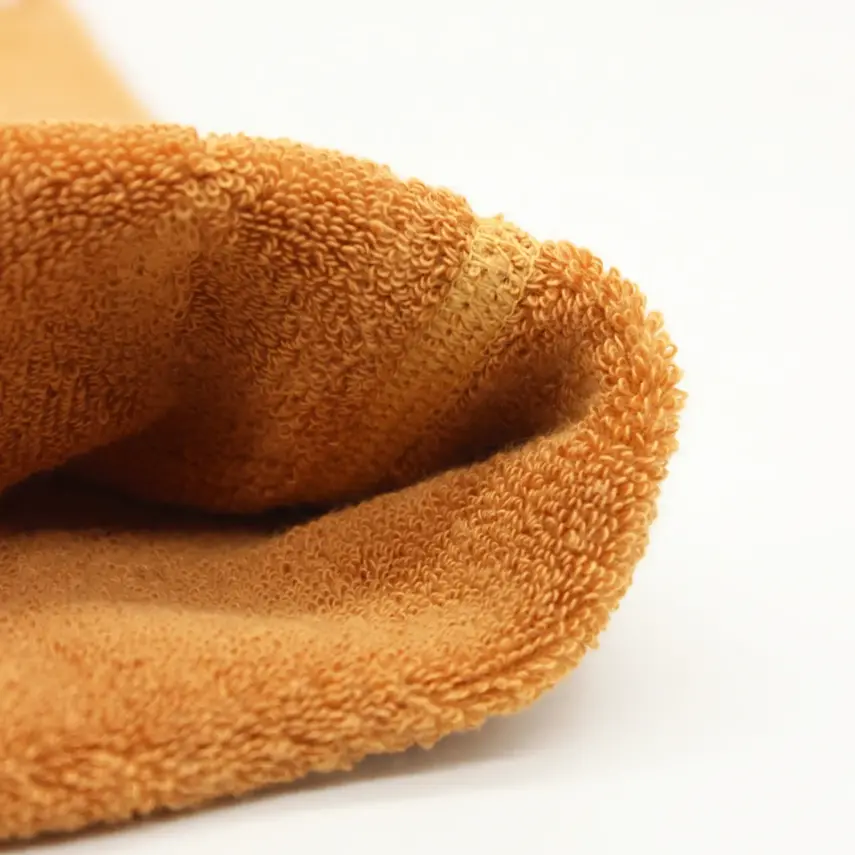 Bistyle Unisex Organik Çorap Külotlu Kaymaz Havlu Hardal - 5