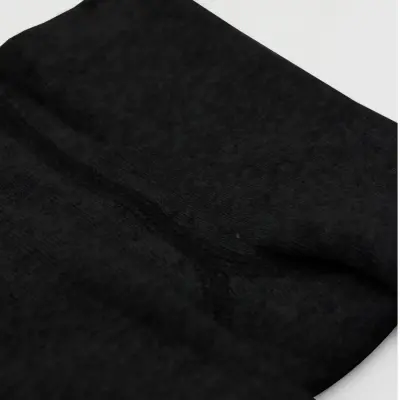 Bistyle Unisex Organik Çorap Külotlu Kaymaz Havlu Siyah - 6