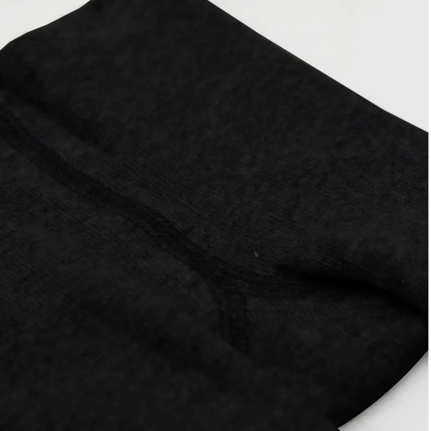 Bistyle Unisex Organik Çorap Külotlu Kaymaz Havlu Siyah - 10