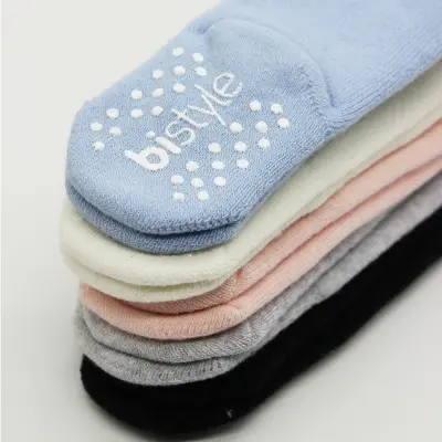 Bistyle Unisex Organik Çorap Külotlu Kaymaz Havlu Siyah - 9