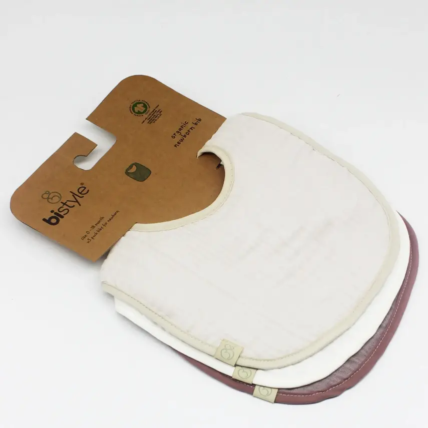 Bistyle Unisex Organik Fular Önlük Müslin 3lü Taş - Ekru - Antrasit - 5